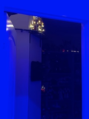 Hobby Room entry at night